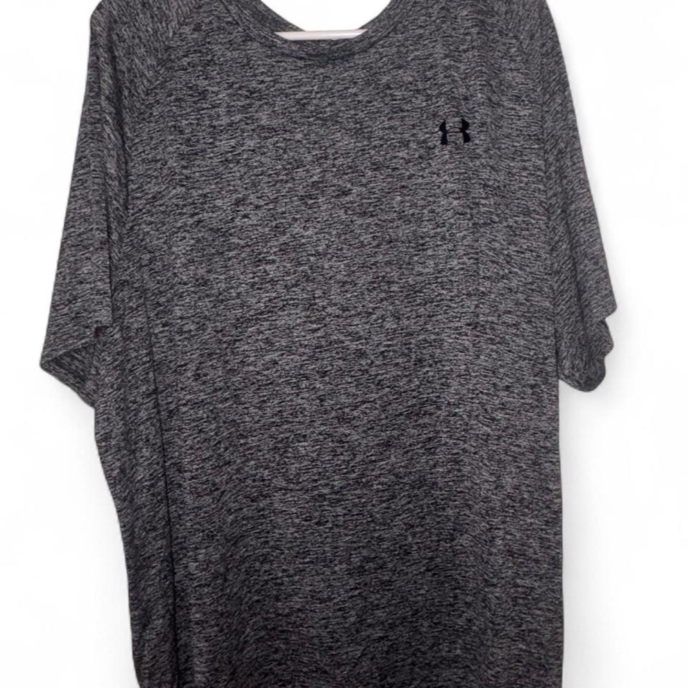 Under Armour Tech Tee in gray heather, size 3XL